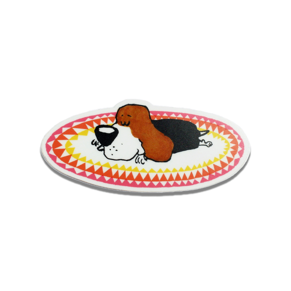 Napping Beagle Sticker